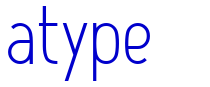 Atype 1 font